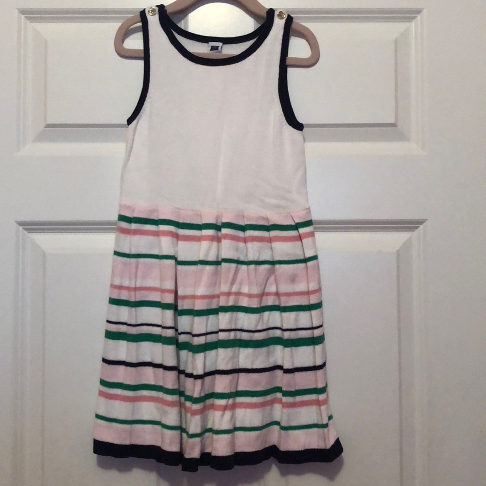Janie and Jack girl dress, tank top, pleated skirt, size 5